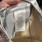 We Wore What 💖  Silver Mirror Straight Leg Faux Leather Pants Photo 5