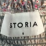 Storia Layered Bow Tie Bodycon Mini Ruffle Floral Dress Size S Photo 3