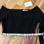 Anthropologie NWT off the shoulder stretch fabric long sleeves crop top Photo 9