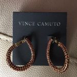 Vince Camuto New  Ruby & Gold Interesting Hoops Photo 0