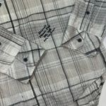 Diesel  Slim Fit Plaid Button Down Shirt Womens Medium Gray‎ Photo 3