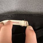 Levi's  Womens 8 Black Classic Straight Mid Rise Denim Jeans Flat Front Pockets Photo 5