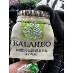 Kalaheo Hawaiian Tropical Stretch Strapless Smocked Back White Midi Dress XL Black Photo 3