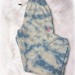 Playboy  & Misguided Colab blue Tie-dye Jogger Sweat Pants  Photo 1
