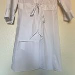 Eloquii White Ruffled Tie Waist Wrap Style Shirt Dress Long Sleeve Bridal 22 Photo 6