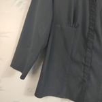 EXPRESS Stretchy Black Button Down Shirt 7/8 Photo 4