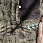 Alice + Olivia Brown Tweed Plaid Flared Leg Pants. Size 0 Photo 8