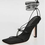 Good American  Lace Up Stiletto Sandals 9.5 Photo 0