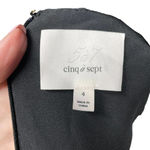 Cinq a Sept Daisy Kacy Tumbled Black Pink Floral Print Dress Size 4 Photo 9