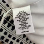 Loft  Black & White Geometric Knit Pencil Skirt‎ Size 14 Photo 7