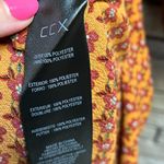 City Chic  CCX Retro Chic Floral Belted Dress Mustard Printed Size 14 xs Photo 6