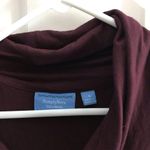 Simply Vera, Vera Wang Simply Vera Vera Wang Burgundy Cowl Neck Long Sleeved Dress Size Small Photo 2