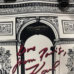 Karl Lagerfeld  Black and White Tote with Red Signature Photo 13