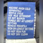 Mackintosh L Women's Fur Trim Hoodie Zip Snap Front Black Jacket Size L Photo 10