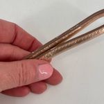 Lodis Rose Gold Metallic Leather Clutch Wristlet Cosmetic Makeup Bag Toiletries Gold Photo 9