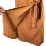 Madewell Fall  Texture & Thread Short Sleeve Side-Tie Dress Women’s L NWT Brown Photo 6