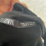 ZARA Stunning Used / Worn Black Slinky Sleeveless Bodysuit Photo 2