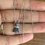 10kt White Gold Dress Pendant With 18" Chain Photo 2