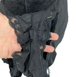 Vintage Teddy Black Nylon Lace Medium Romper Photo 6