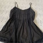 The Limited  Mesh Sequin Y2K Babydoll Cami Tank Top Black small whimsygoth fairy Photo 6