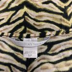 Victoria's Secret Slip Dress Womens Size Small Green Black Lingerie Lace Animal Photo 4