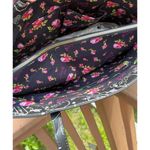 Betsey Johnson Black Tote Bag With Floral Interior NWT Photo 3