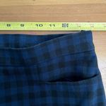 Old Navy Akris Punto Women's Blue Black Plaid Ankle Tapered Pants with Pockets Size 4 Photo 6