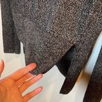 ZARA  Women Small Knit Turtleneck Brown,‎ Black & Gold Metallic Knit Sweater Photo 8