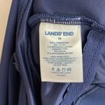 LANDS END Tummy Control Surplice Wrap Swim Dress One Piece Swimsuit Navy Size 18 Blue Photo 13