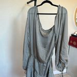 House Of CB  'Wilhelmina' Ash Green Off‎ Shoulder Dress NWOT size S Photo 4