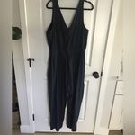 Athleta Jumpsuit Womens Size 1X Dark Purple Loose Fit Adjustable Waist Photo 1