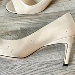 Max Mara Nude Leather Open Toe Heels EU Size 39 Photo 6