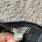 Madewell  9 Inch High Rise Skinny Denim Jeans Grey Size 25 Distressed Hems Photo 3