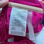 Skinny Dippers Pink Floral Ruffle Bikini Top Size L Kiara Polka Dot Tie Front Size L Photo 4