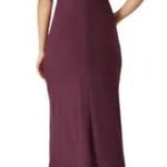 Amanda Uprichard Anika purple chiffon midi dress ruffled cold shoulder sleeves L Photo 1