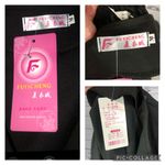 NWT boutique black sleeveless top & matching shorts set gold accent size small Size M Photo 11