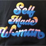 Good American NWT X B Project Self Made Woman Black Crewneck Sweatshirt Size XL Photo 3