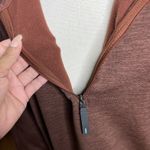 Athleta  Sweatshirt Womens 3X Brown Altitude Polartec Half Zip Athleisure Lined Photo 7