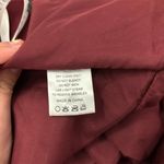 Azazie  Women's Burgundy Strapless Long Formal Evening Gown A14 Pleated‎ Tie-Back Photo 3