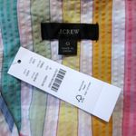 J.Crew NWT Faux-wrap Midi in Rainbow Gingham Striped Tiered Dress 0 Photo 4