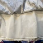 White House | Black Market  Skirt Blue White Floral Pleated, Sz 12 Photo 13