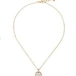 Ted Baker 💕 LONDON💕 Circle Crystal Necklace ~ Gold with Swarovski Crystals NWT Photo 2