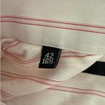 Gucci - Cut Off Hem Stripe Button Down Shirt in White & Pink Photo 3