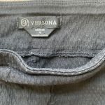 Versona  Women Black Casual Stretchy Waffle Pants Size‎ 4 Photo 1