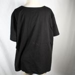 Scrubstar Black Front Pocket Nurse Vet Medical Scrub Top Photo 3