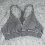 Free People Movement Gray Bralette Top Good Karma size XL Extra Large Photo 0