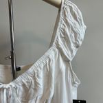 Wild Fable  Women's White Cap Sleeve Sweetheart Shirt - Size XL - NWT Photo 7