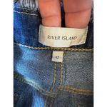 River Island  Denim Cutoff Shorts Distressed Frayed Hem Blue Jeans Womens Size 12 Photo 5