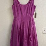 Adrienne Vittadini  100% Silk Balloon Skirt Sheath Dress Square Size 6 BNWT Photo 0