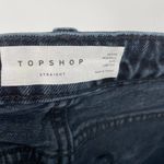 Topshop NWT Petite Cropped Straight Jeans with Raw Hem Washed Black Size 32P Photo 9